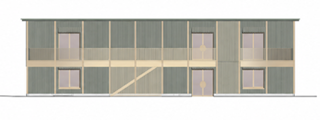 Neubau WerkenTagesschule Fassade 2